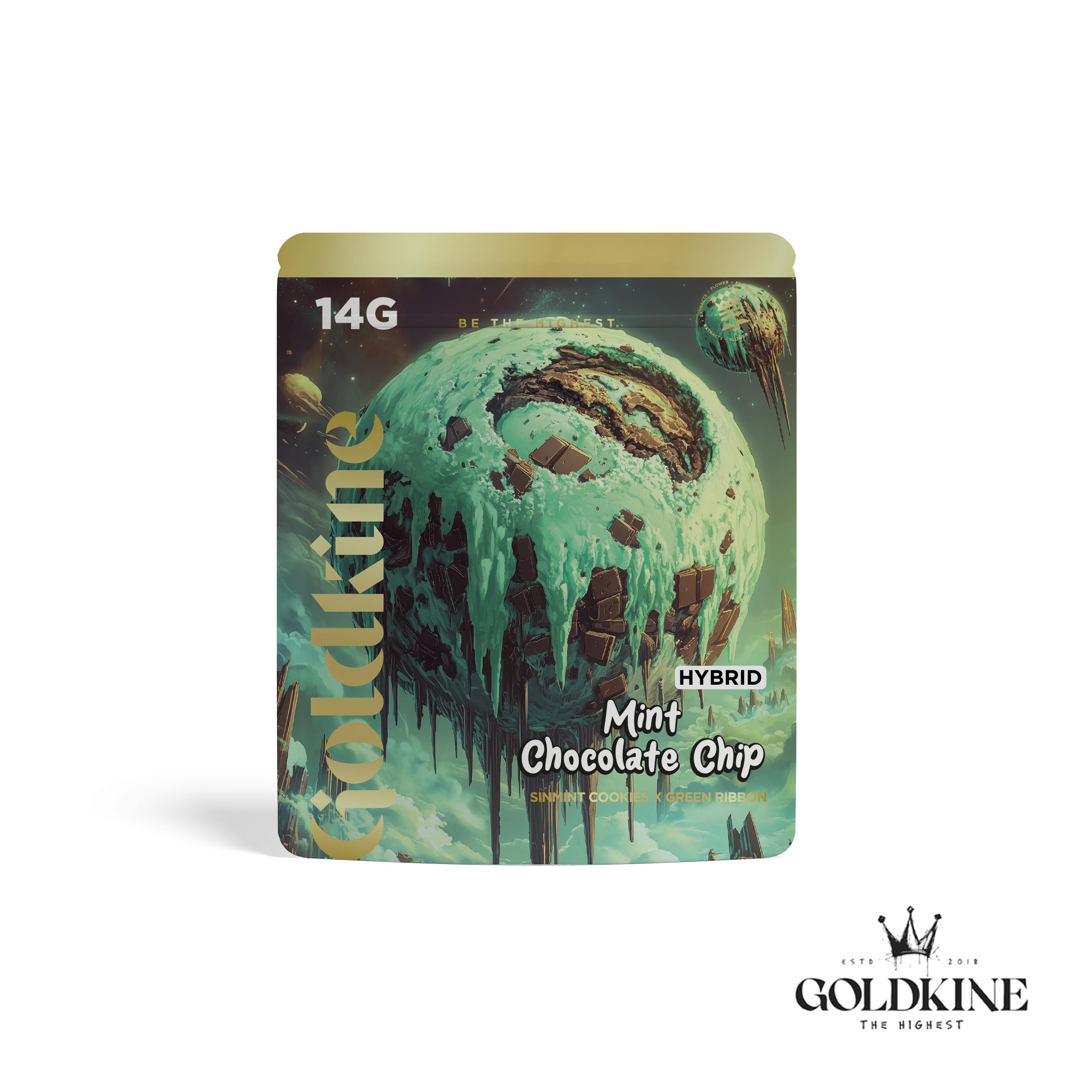 Goldkine - Goldkine Flower 14G (Mylar) | Mint Chocolate Chip - 1