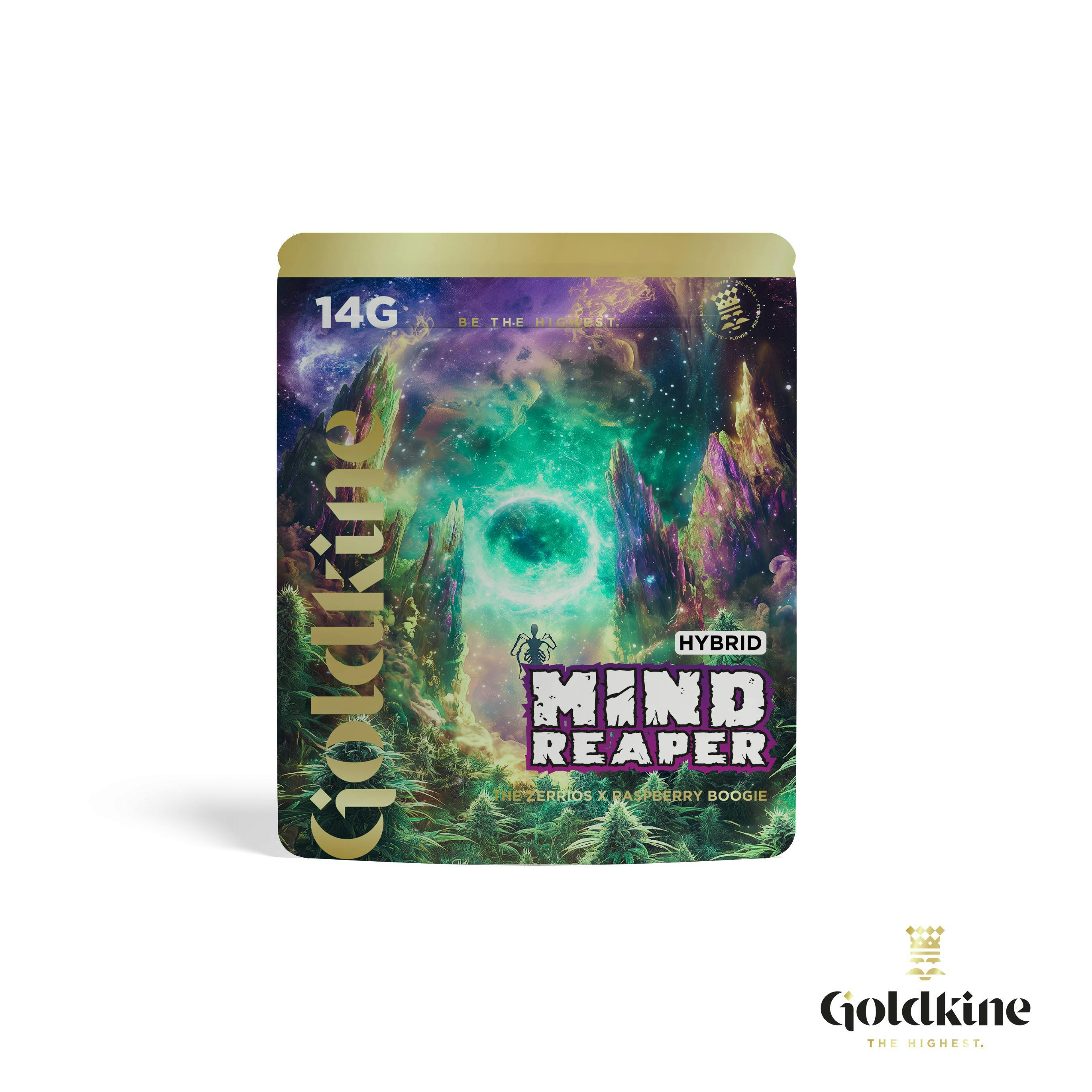 Goldkine - Goldkine Flower 14G (Mylar) | Mind Reaper - 1