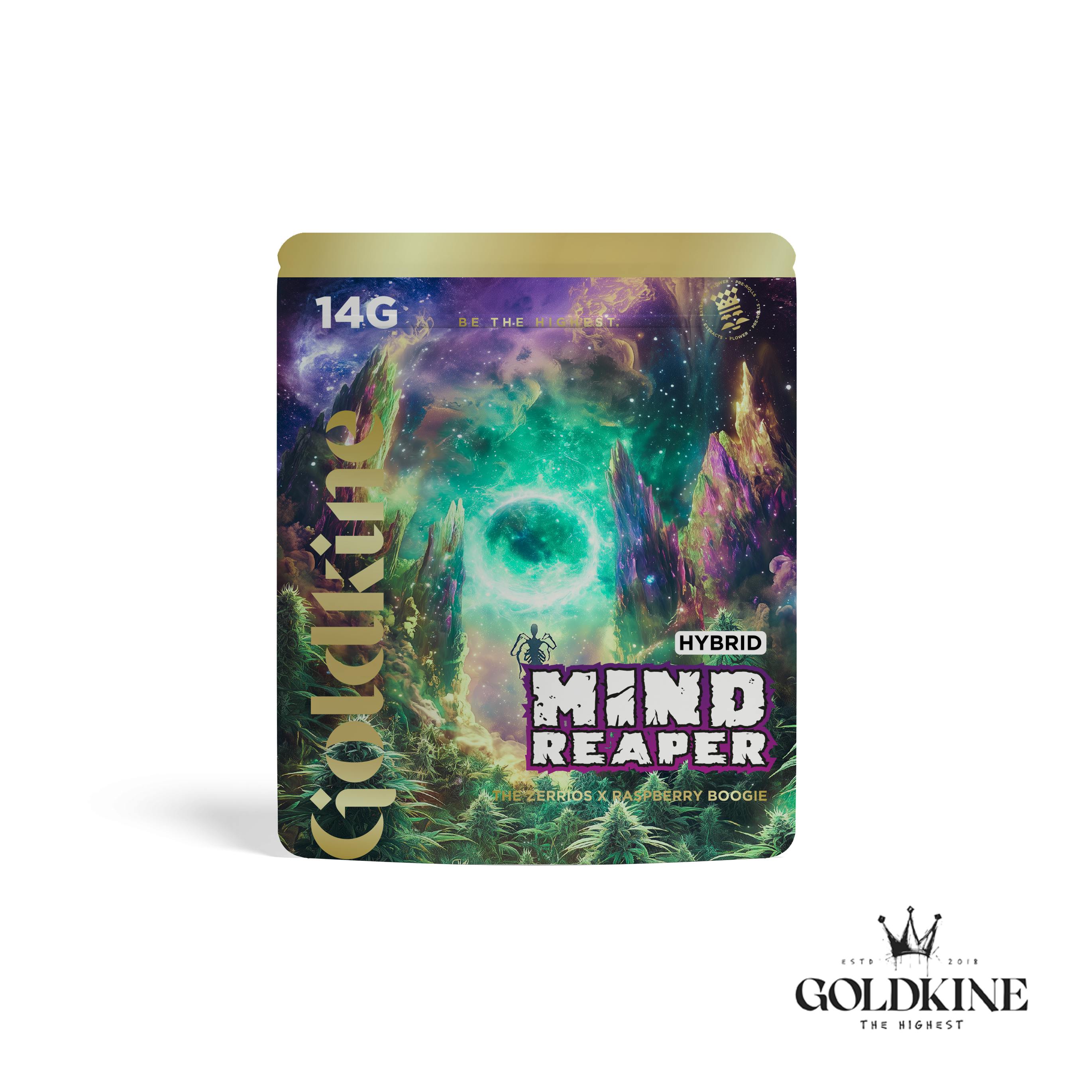 Goldkine - Goldkine Flower 14G (Mylar) | Mind Reaper - 1