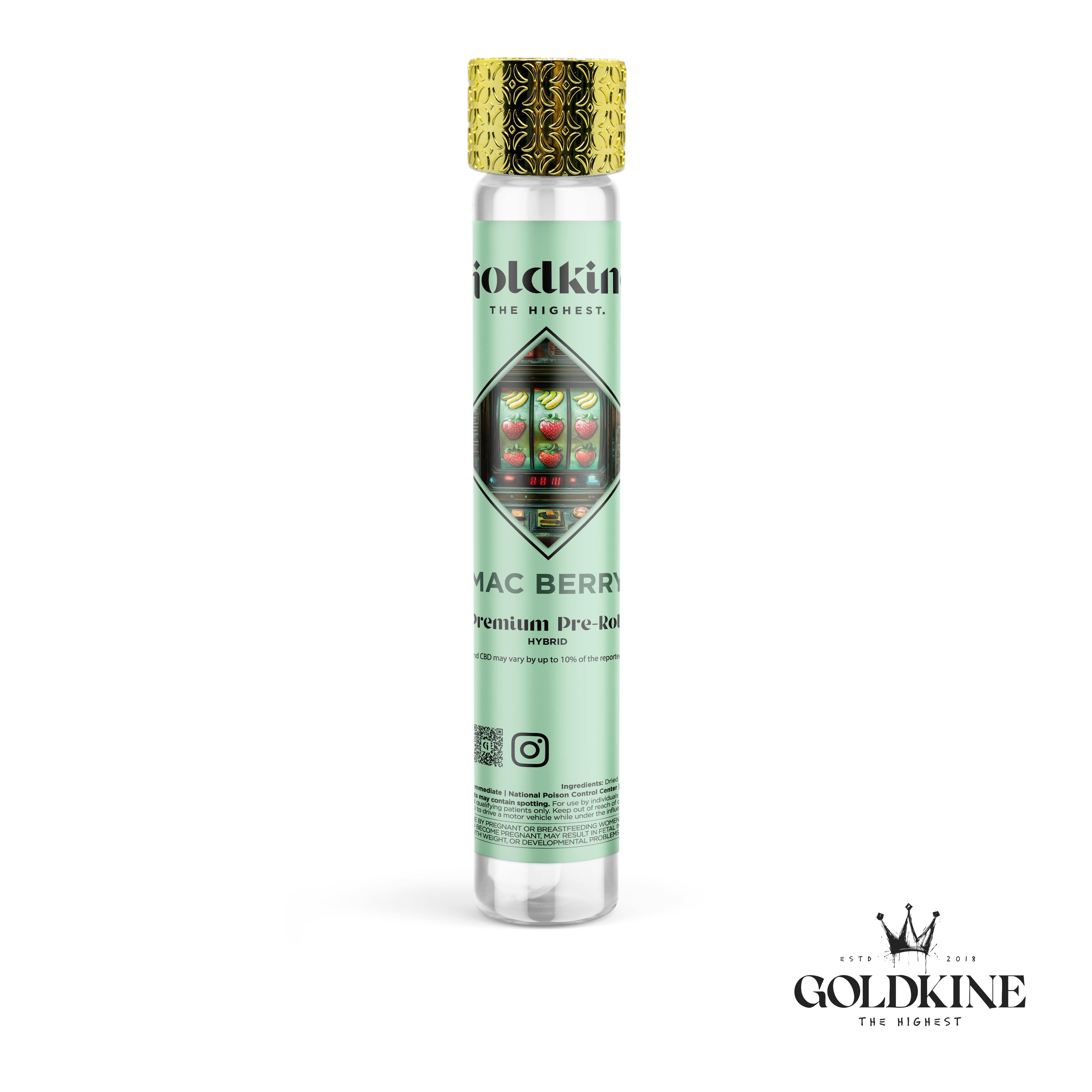 Goldkine - Goldkine Classic Pre Roll 1G | Mac Berry - 1