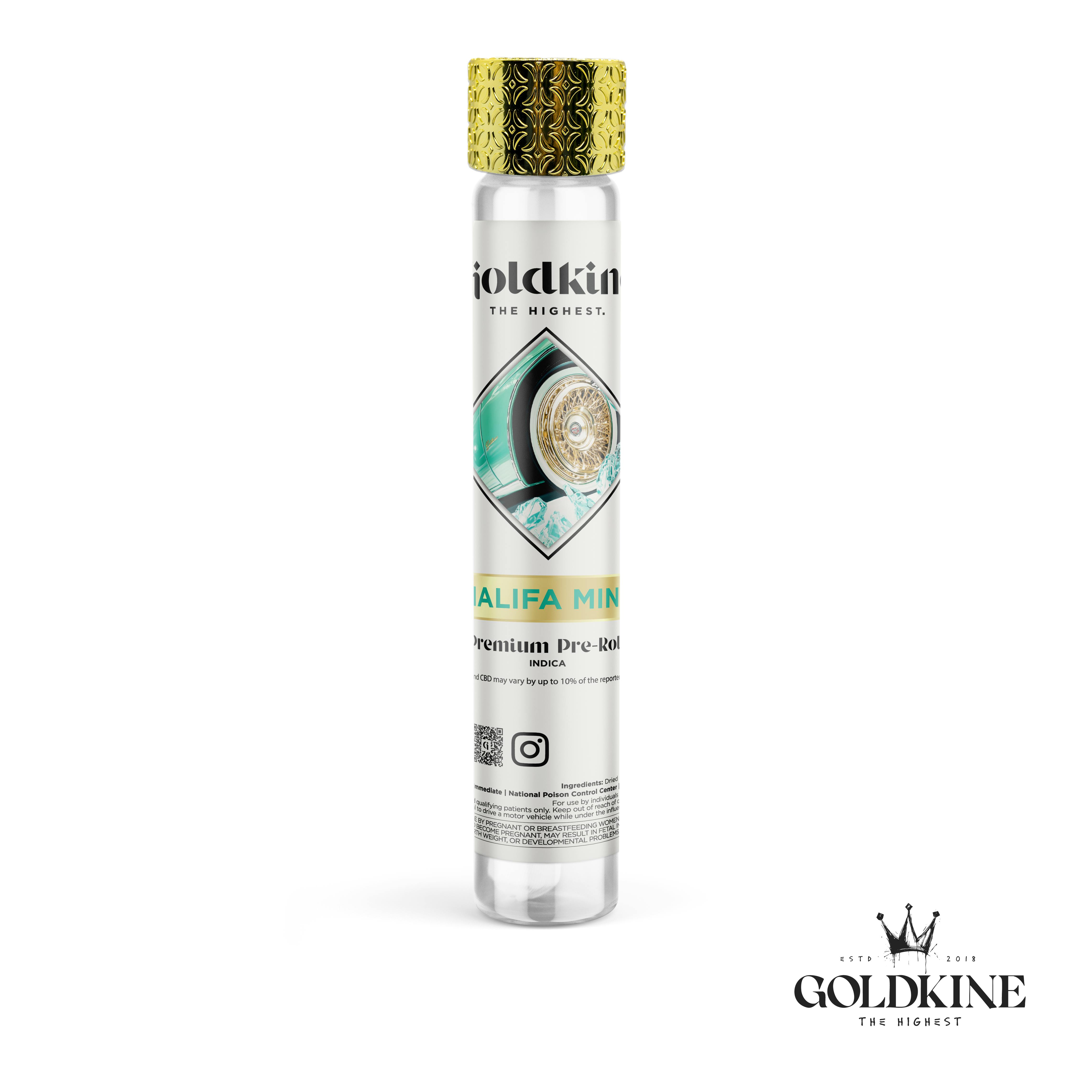 Goldkine - Goldkine Classic Pre Roll 1G | Khalifa Mints - 1