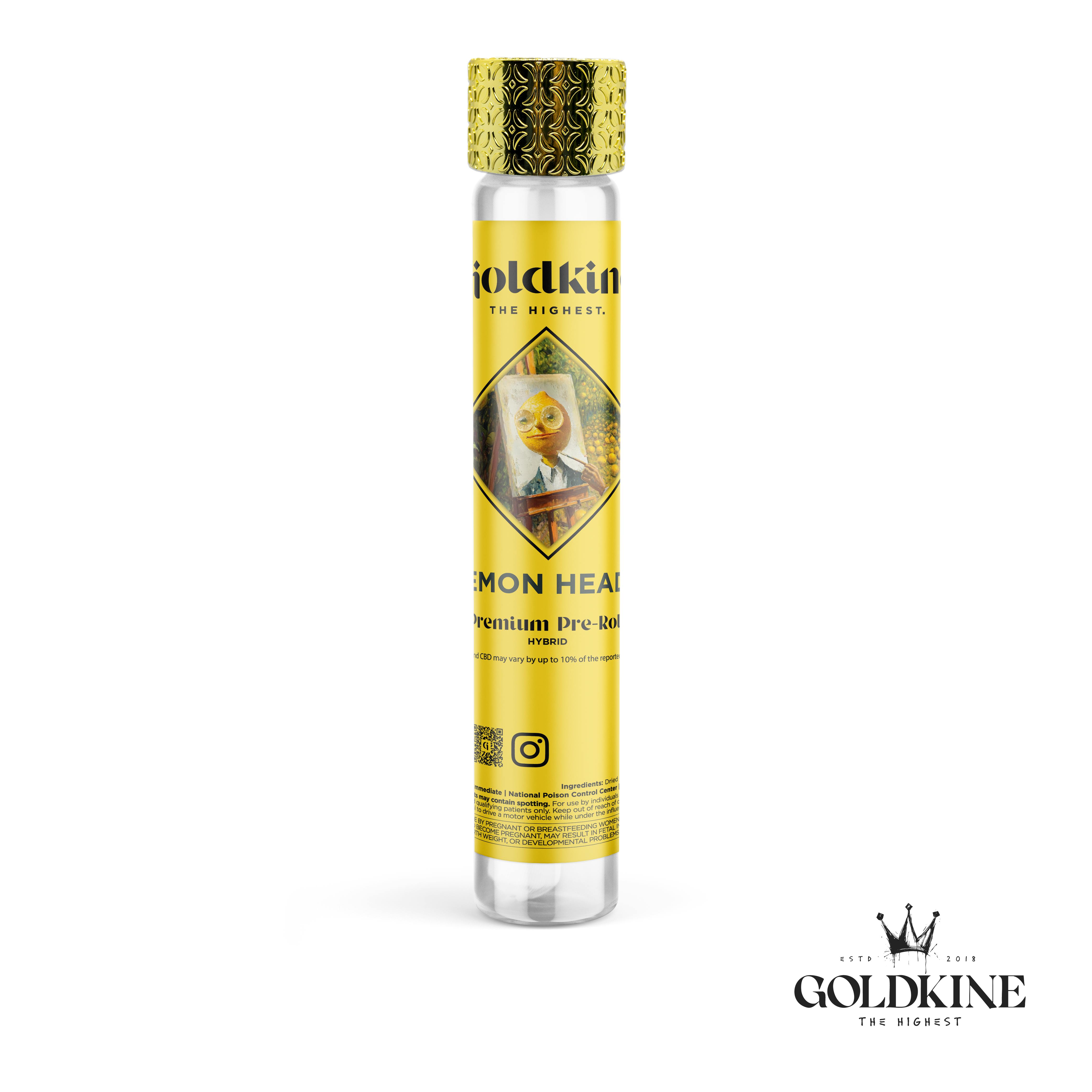 Goldkine - Goldkine Classic Pre Roll 1G | Lemon Headz - 1