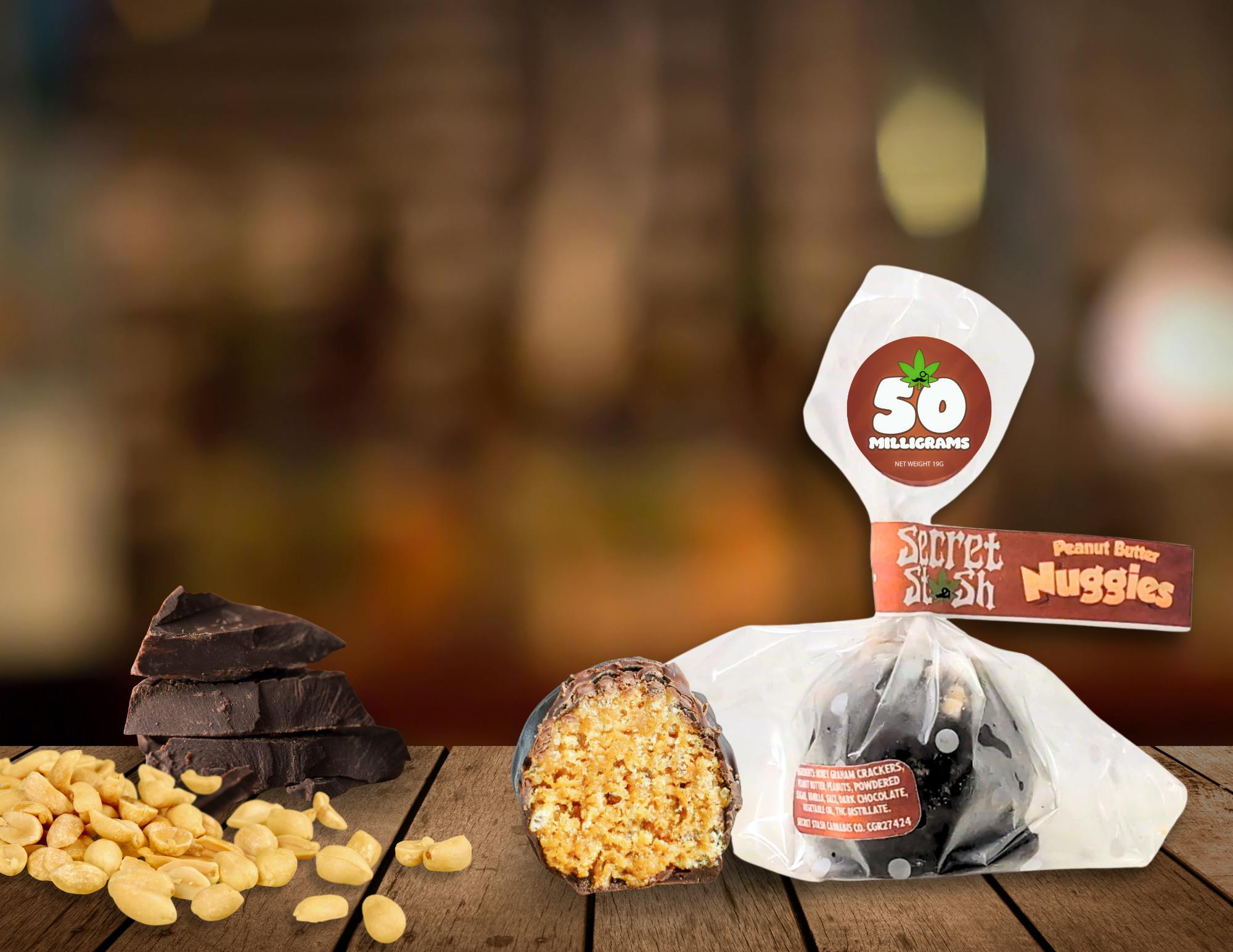 Secret Stash - Secret Stash | Peanut Butter Nuggies | 50mg - 1