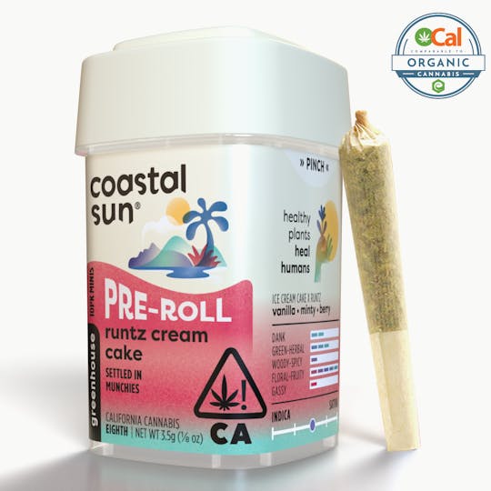 Coastal Sun - Runtz Cream Cake Greenhouse 0.35 Pre-Roll 10pk 3.5g - 1