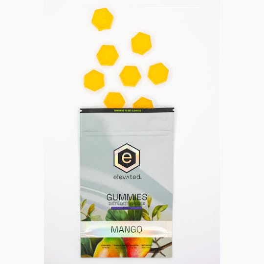 Elevated Labs - Mango Distillate Infused Gummies 100mg - 1