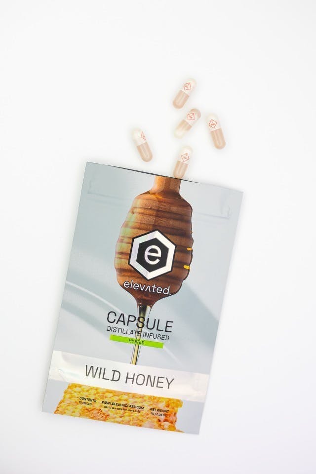 Elevated Labs - Elevated | Wild Honey Distillate | Indica | Capsules| 10ct | 10mg/ea - 1