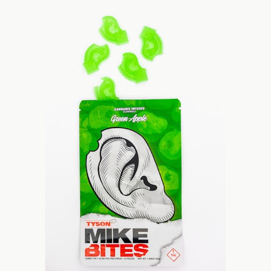 Elevated Labs - Tyson 2.0 Green Apple Mike Bite Ear Gummies 100mg - 1