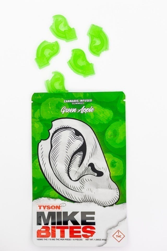Elevated Labs - Elevated x Tyson 2.0 | Mike Bites Green Apple Gummies | 100mg | 10ct - 1