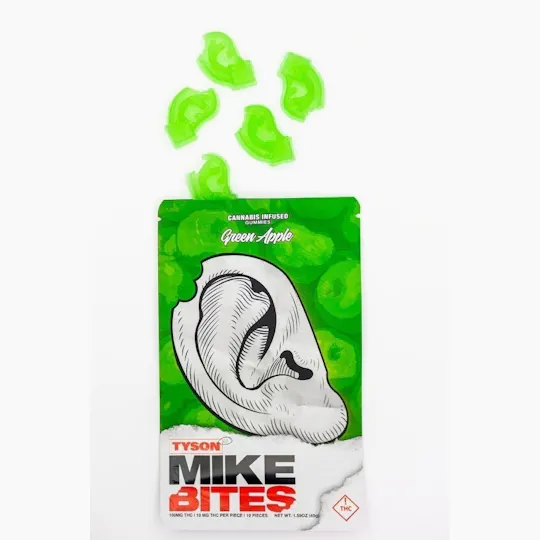 Elevated Labs - Elevated x Tyson 2.0 | Mike Bites Green Apple Gummies | 100mg | 10ct - 1