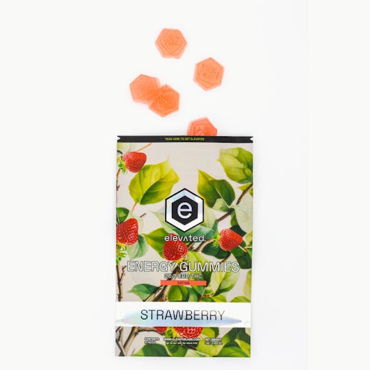 Elevated Labs - Strawberry CBD/THC 20:1 Gummies (ENERGY) 100mg - 1