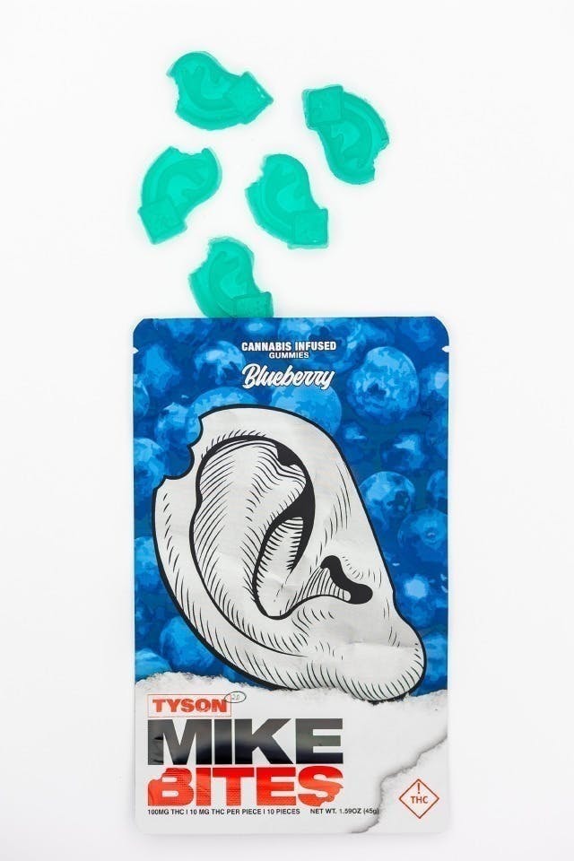 Elevated Labs - Elevated x Tyson 2.0 | Mike Bites Blueberry Gummies | 100mg | 10ct - 1