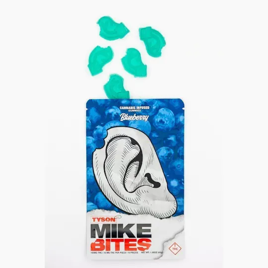 Elevated Labs - Elevated x Tyson 2.0 | Mike Bites Blueberry Gummies | 100mg | 10ct - 1