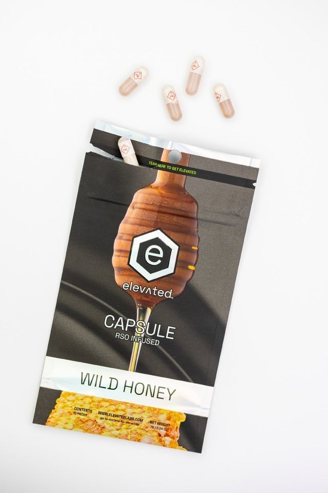 Elevated Labs - Elevated | Wild Honey RSO | Indica | Capsules | 100mg THC | 10ct | 10mg/ea - 1