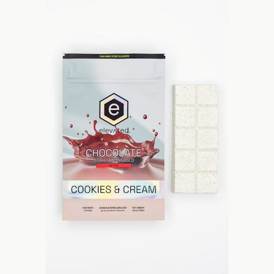 Elevated Labs - Cookies & Cream Chocolate Distillate Infused 100mg - 1