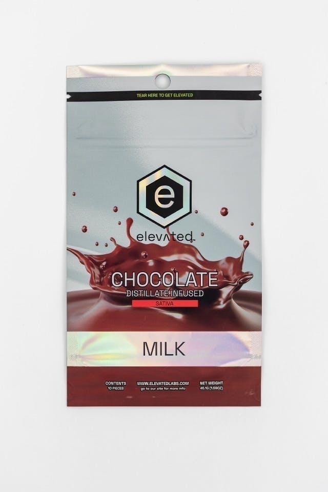 Elevated Labs - Elevated | Distillate Milk Chocolate | 100mg | 10ct | 10mg/ea - 1