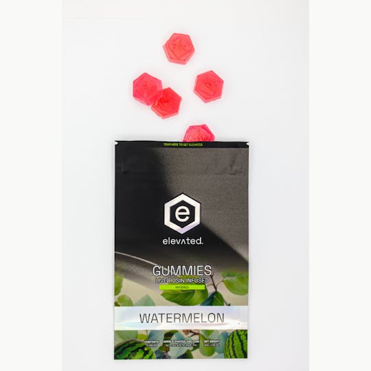Elevated Labs - Watermelon Live Rosin Infused Gummies 100mg - 1