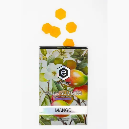 Elevated Labs - Elevated | Mango Relax Gummies | 10:1:1 CBD:CBN:THC | 100mg | 10ct - 1