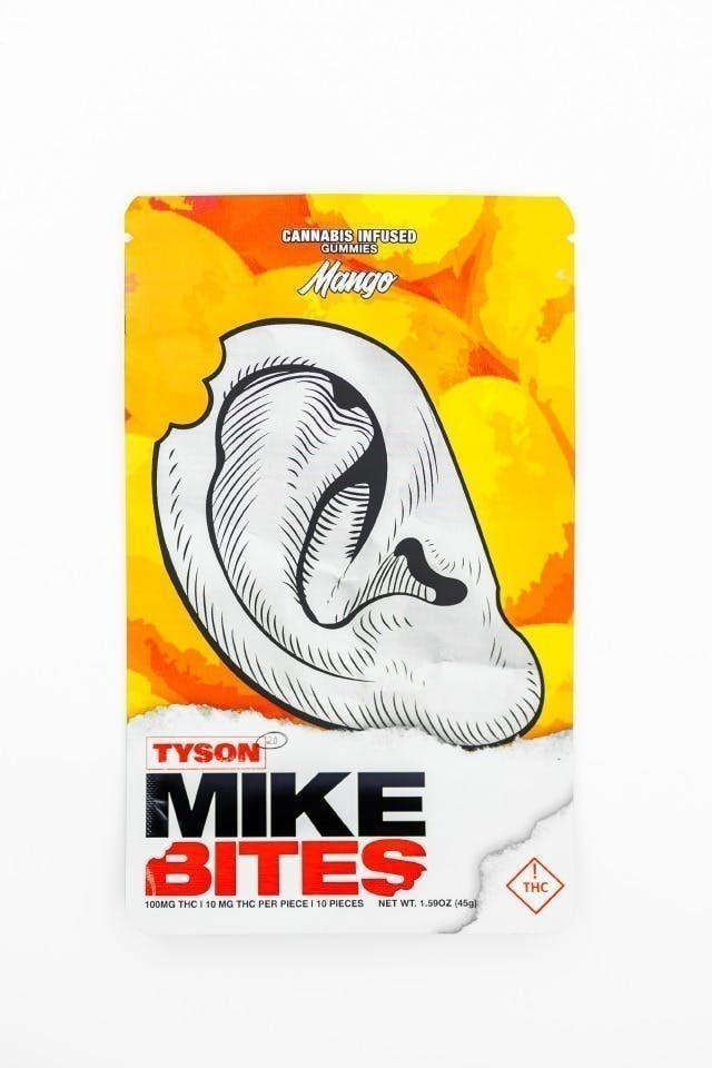 Elevated Labs - Elevated x Tyson 2.0 | Mike Bites Mango Gummies | 100mg | 10ct | 10mg/ea - 1