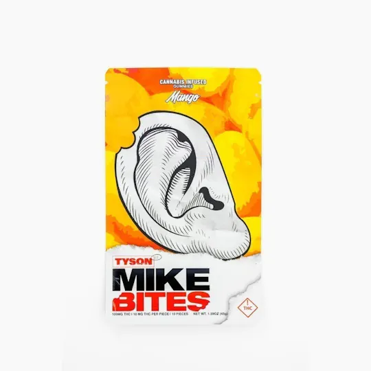 Elevated Labs - Elevated x Tyson 2.0 | Mike Bites Mango Gummies | 100mg | 10ct | 10mg/ea - 1