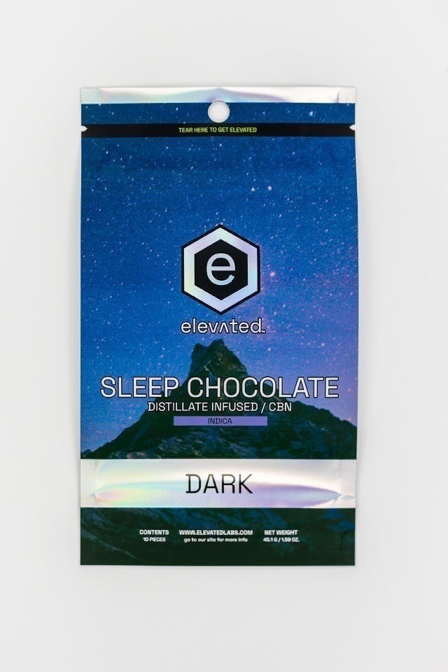 Elevated Labs - Elevated | Sleep Distillate Dark Chocolate | 100mg | 10ct | 10mg/ea - 1