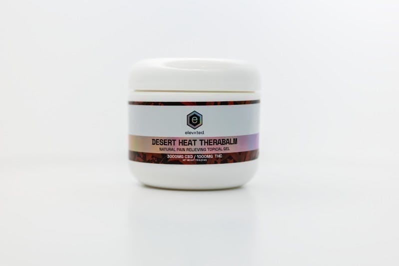 Elevated Labs - Therabalm Topical Gel | Desert Heat | Balm | CBD:THC 3000mg:1000mg | 4oz - 1