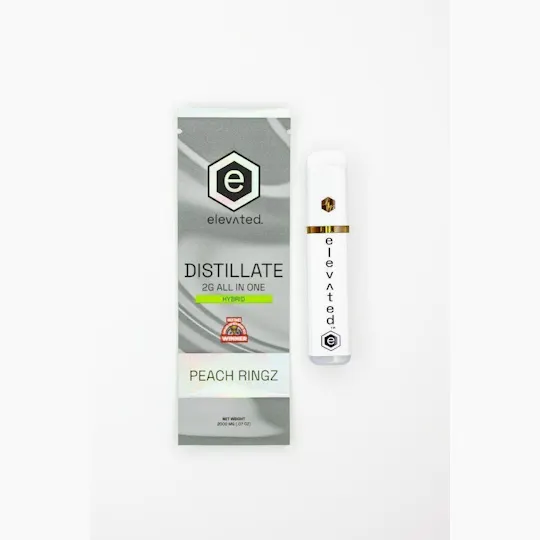 Elevated Labs - Elevated | Peach Ringz | Distillate Disposable | 2g - 1