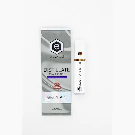 Elevated Labs - Elevated | Grape Ape | Distillate Disposable | 1g - 1