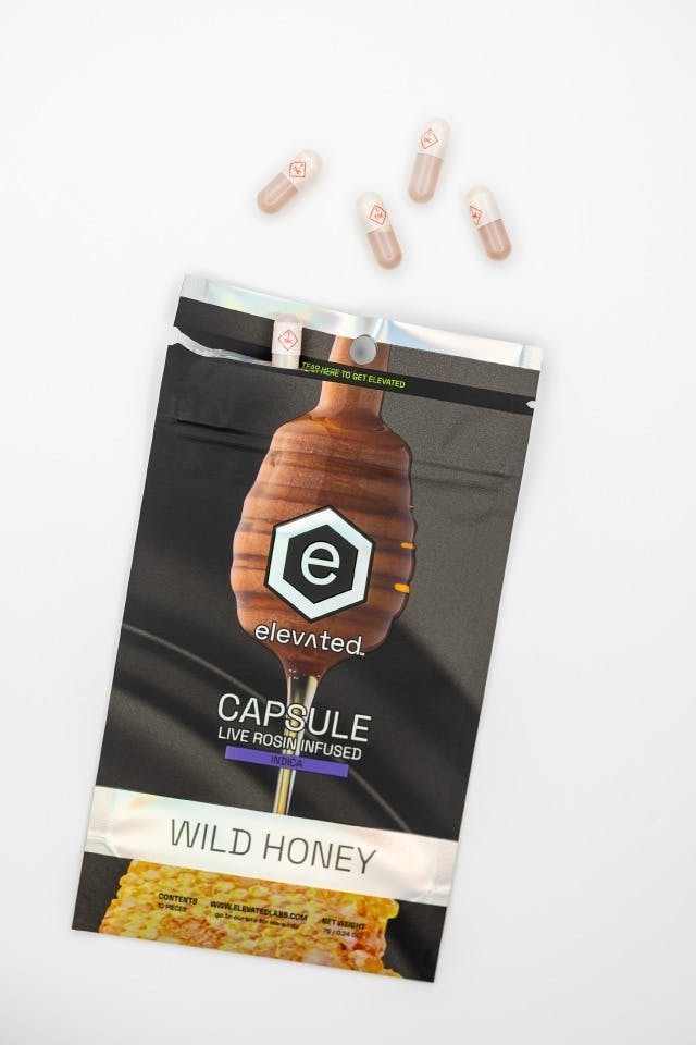 Elevated Labs - Elevated | Wild Honey Rosin | Indica | Capsules | 10ct | 10mg/ea - 1