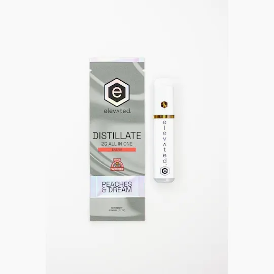 Elevated Labs - Elevated | Peaches & Dreams | Distillate Disposable | 2g - 1
