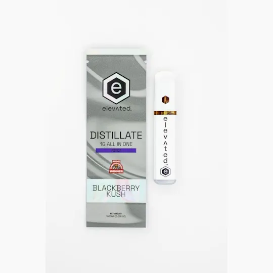 Elevated Labs - Elevated | Blackberry Kush | Distillate Disposable | 1g - 1