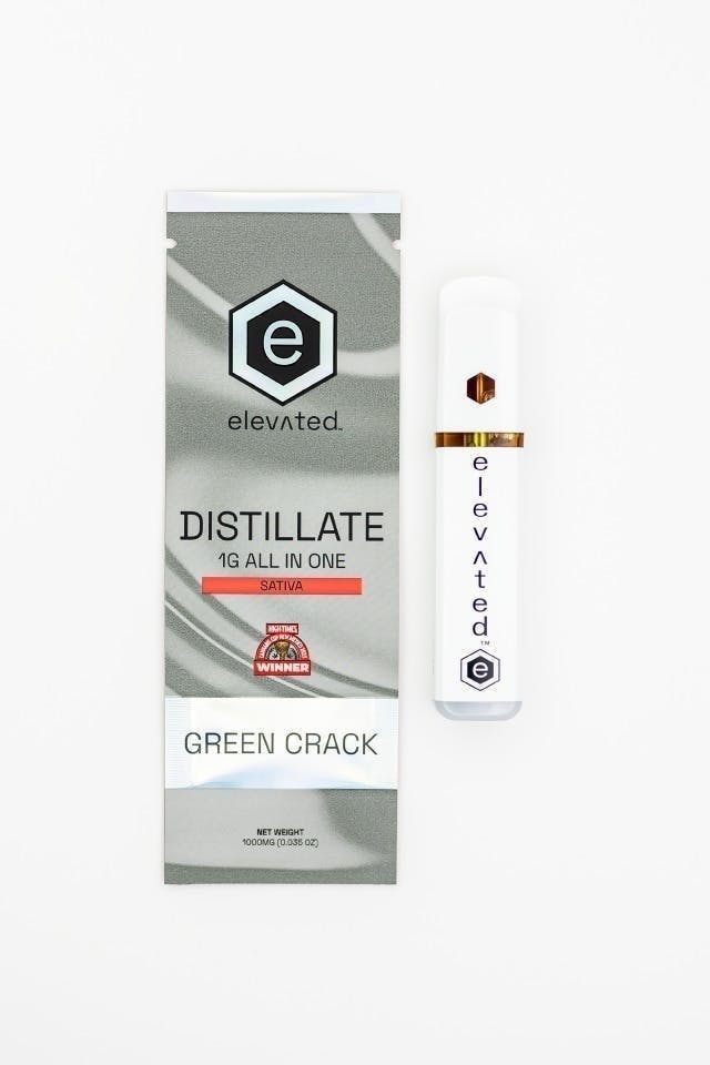 Elevated Labs - Elevated | Green Crack | Distillate Disposable | 1g - 1