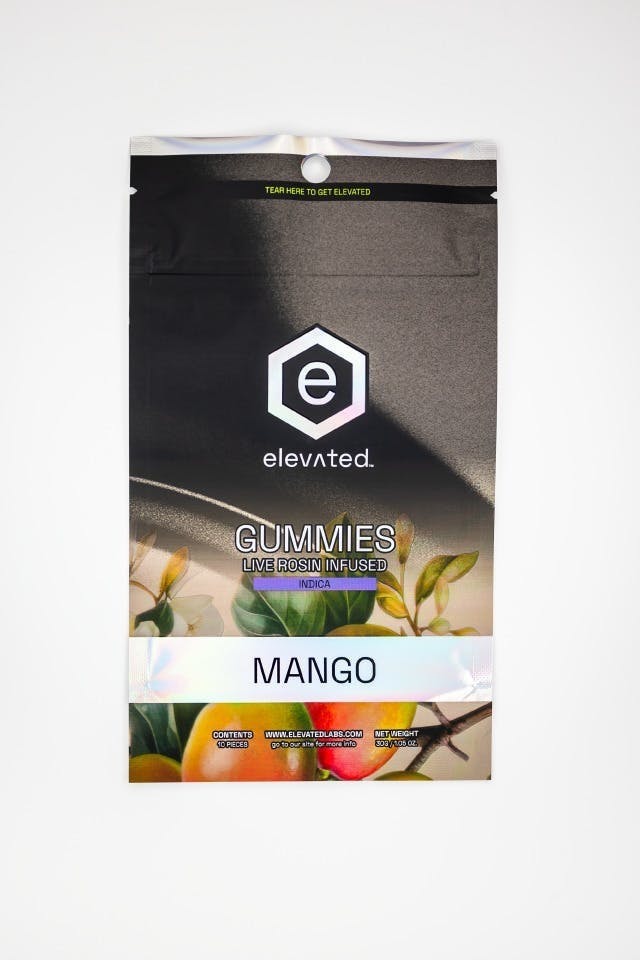 Elevated Labs - Elevated | Mango Rosin Gummies | 100mg | 10ct | 10mg/ea - 1