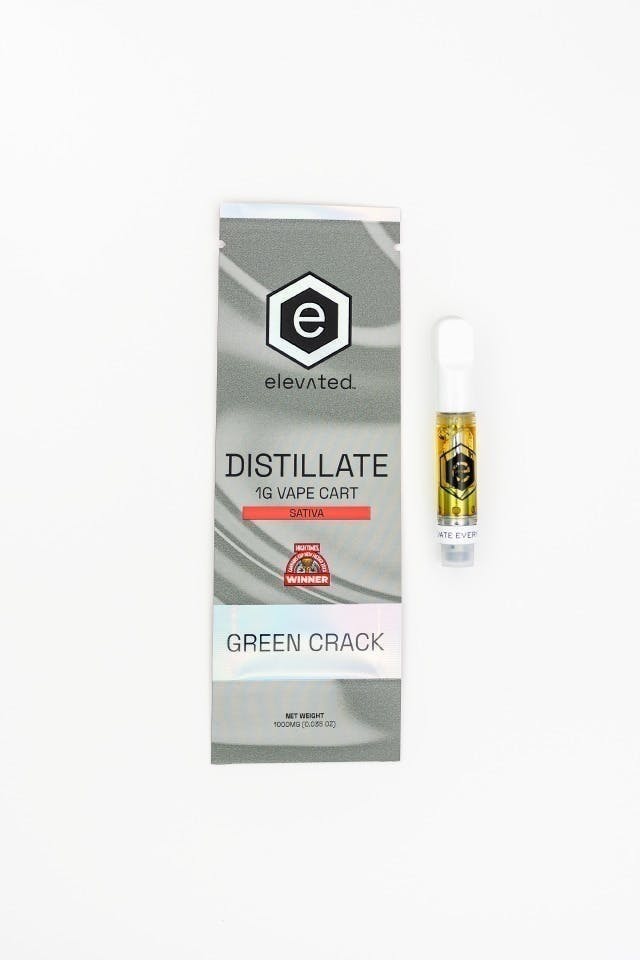 Elevated Labs - Elevated | Green Crack | Distillate Cartridge | 1g - 1