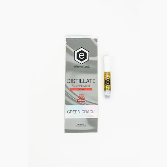 Elevated Labs - Elevated | Green Crack | Distillate Cartridge | 1g - 1