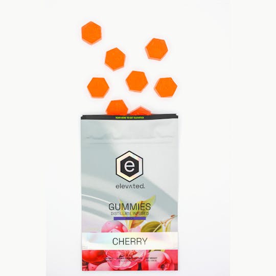 Elevated Labs - Cherry Distillate Infused Gummies 100mg - 1