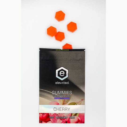 Elevated Labs - Cherry Live Rosin Infused Gummies 100mg - 1