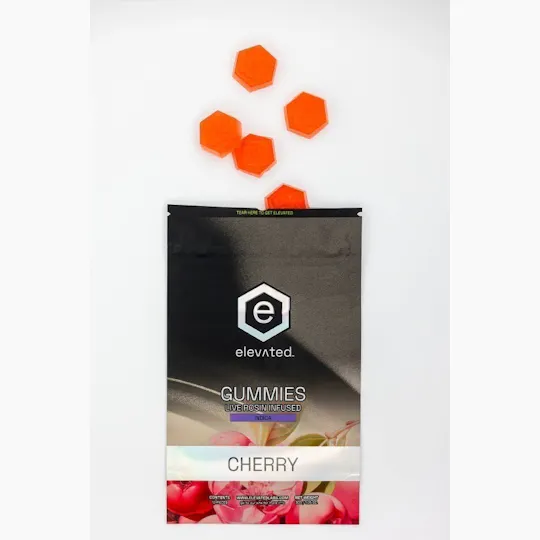 Elevated Labs - Elevated | Cherry Rosin Infused Gummies | 100mg | 10ct | 10mg/ea - 1