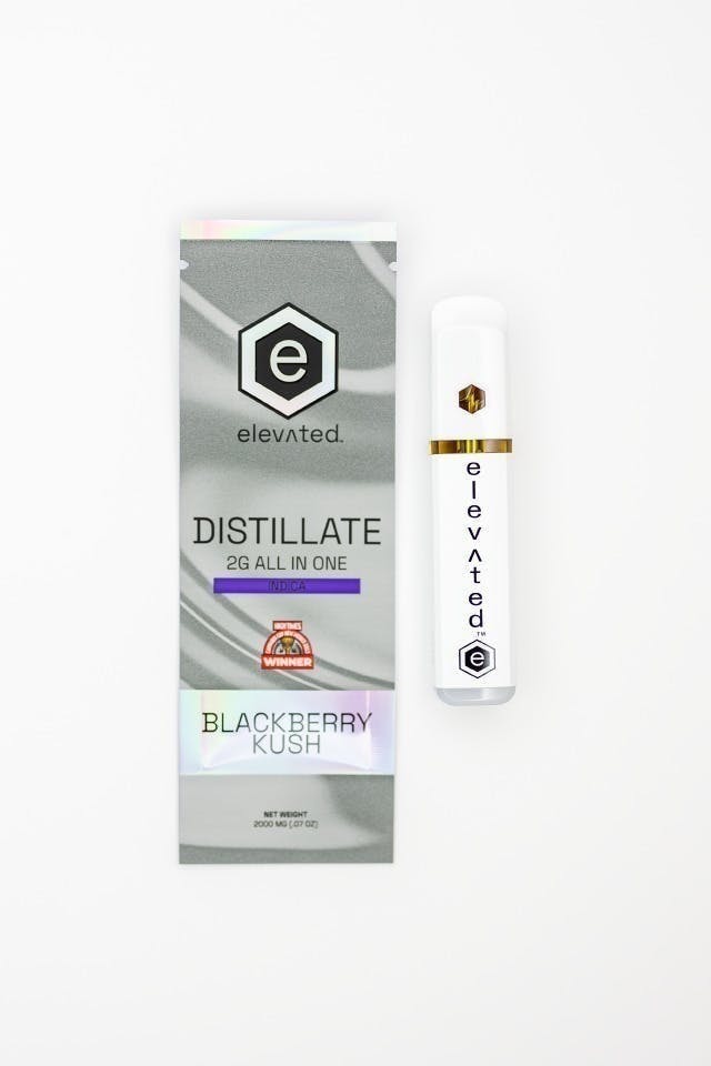 Elevated Labs - Elevated | Blackberry Kush | Distillate Disposable | 2g - 1
