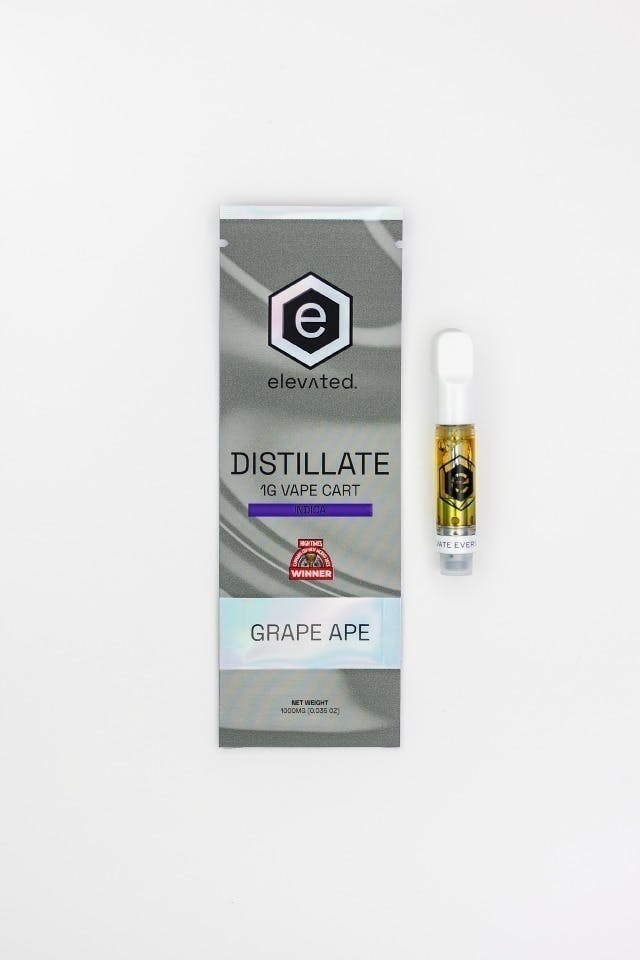 Elevated Labs - Elevated | Grape Ape | Distillate Cartridge | 1g - 1