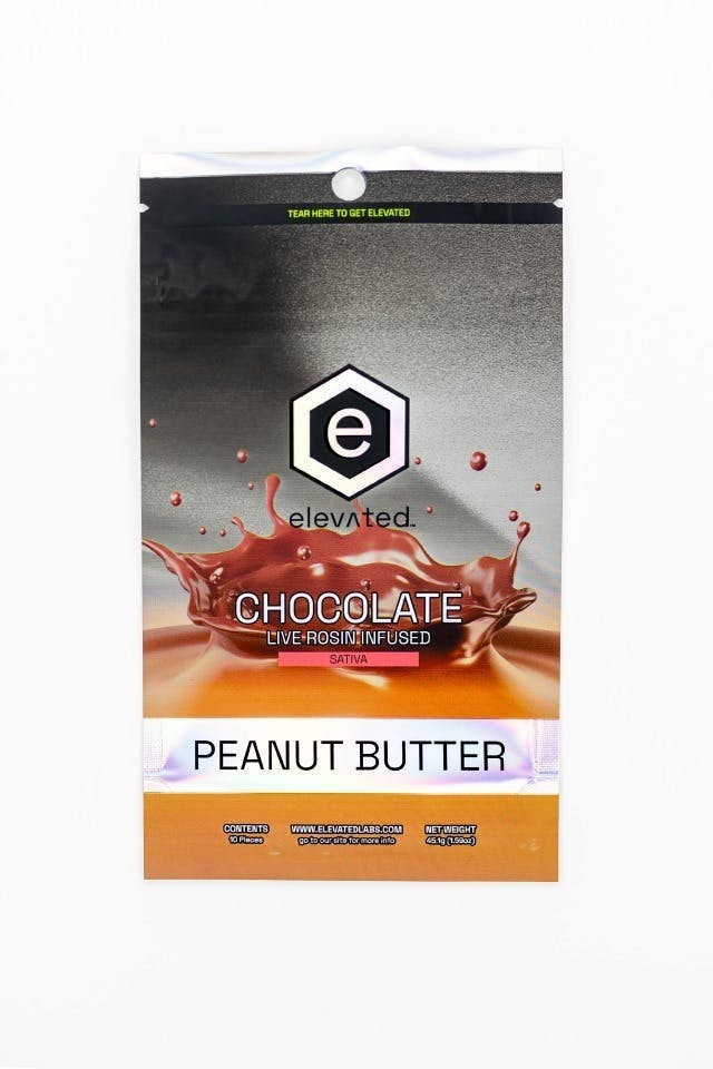 Elevated Labs - Elevated | Rosin Peanut Butter Chocolate | 100mg | 10ct | 10mg/ea - 1