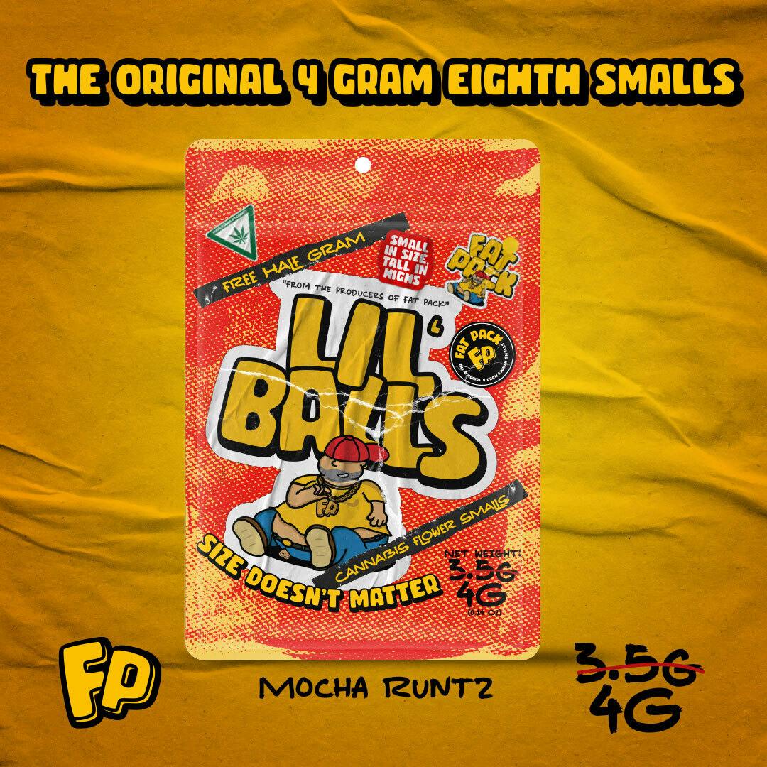 Fat Pack - LIL' BALLS: Mocha Runtz (4G 8TH Smalls Prepack) - 1