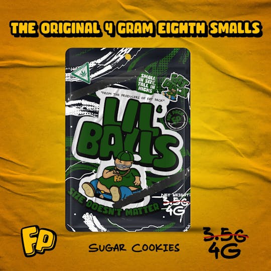Fat Pack - LIL' BALLS: Sugar Cookies (4G 8TH Smalls Prepack) - 1