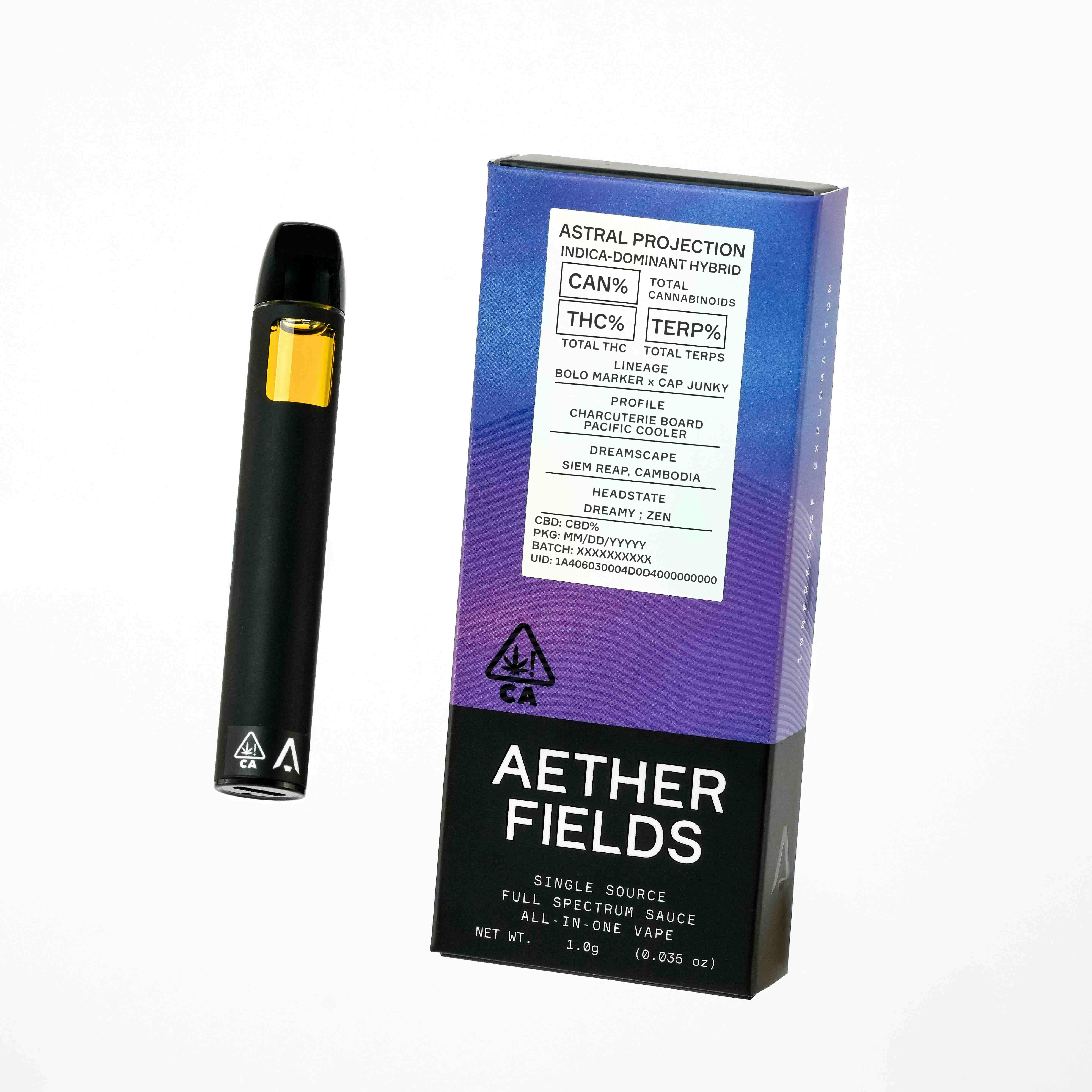 AETHER FIELDS - ASTRAL PROJECTION // PREMIUM AIO VAPE - 1g - 1