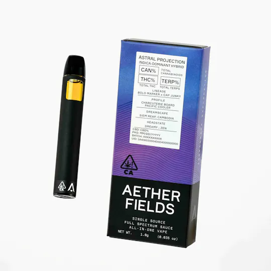 AETHER FIELDS - ASTRAL PROJECTION | Indica | AIO Full Spectrum Sauce 1g - 1