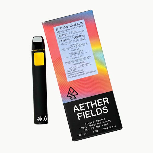 AETHER FIELDS - ZORDON BOREALIS // PREMIUM AIO VAPE - 1g - 1
