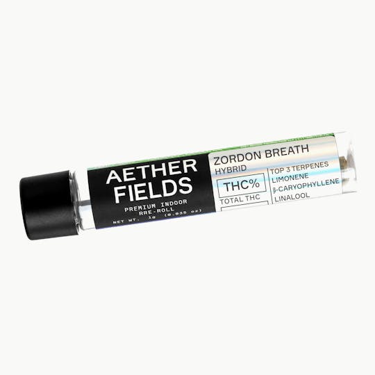 AETHER FIELDS - ZORDON BREATH // PREMIUM INDOOR PRE-ROLL SINGLE - 1g - 1