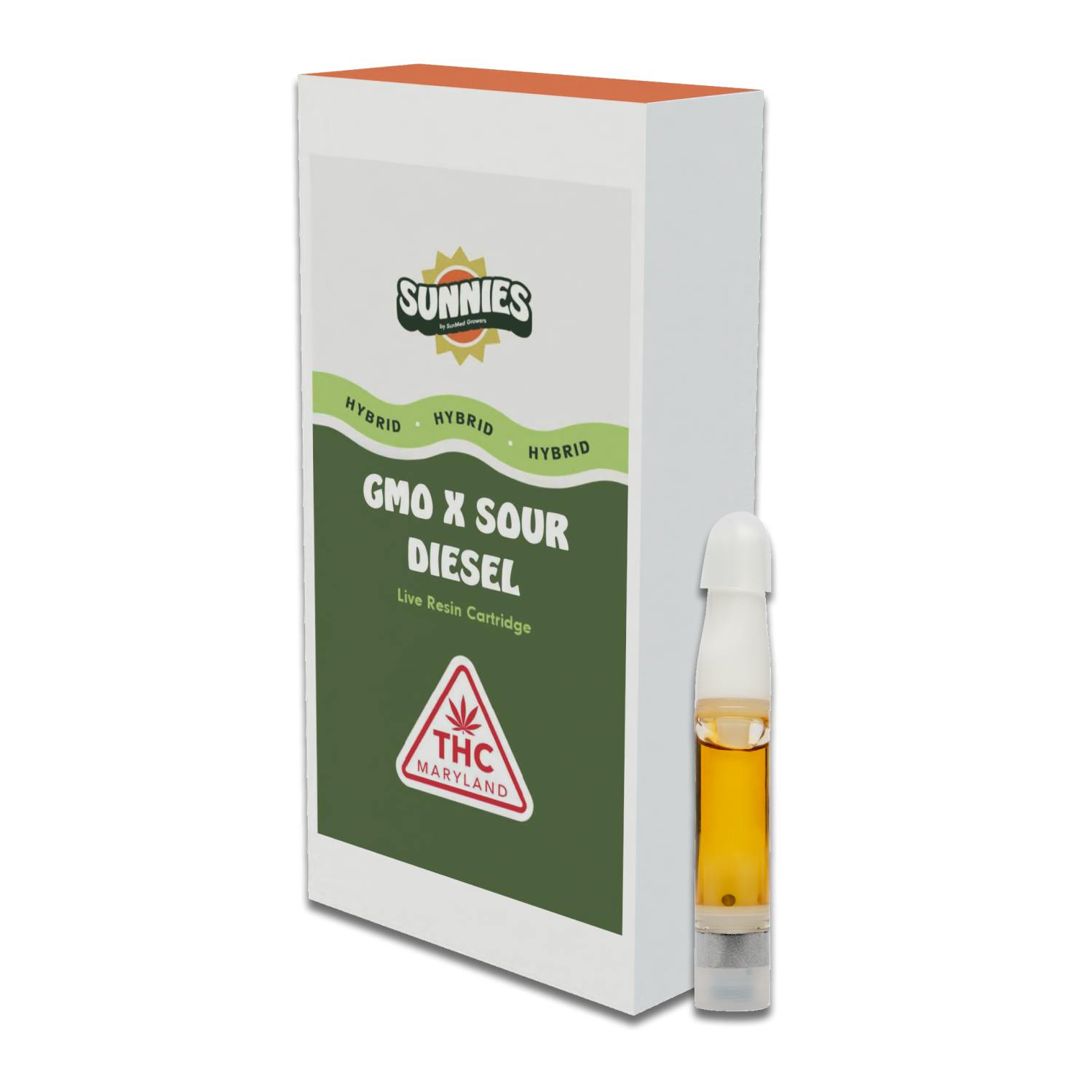 SunMed Growers - GMO x Sour Diesel Live Resin Cartridge 0.5g - 1