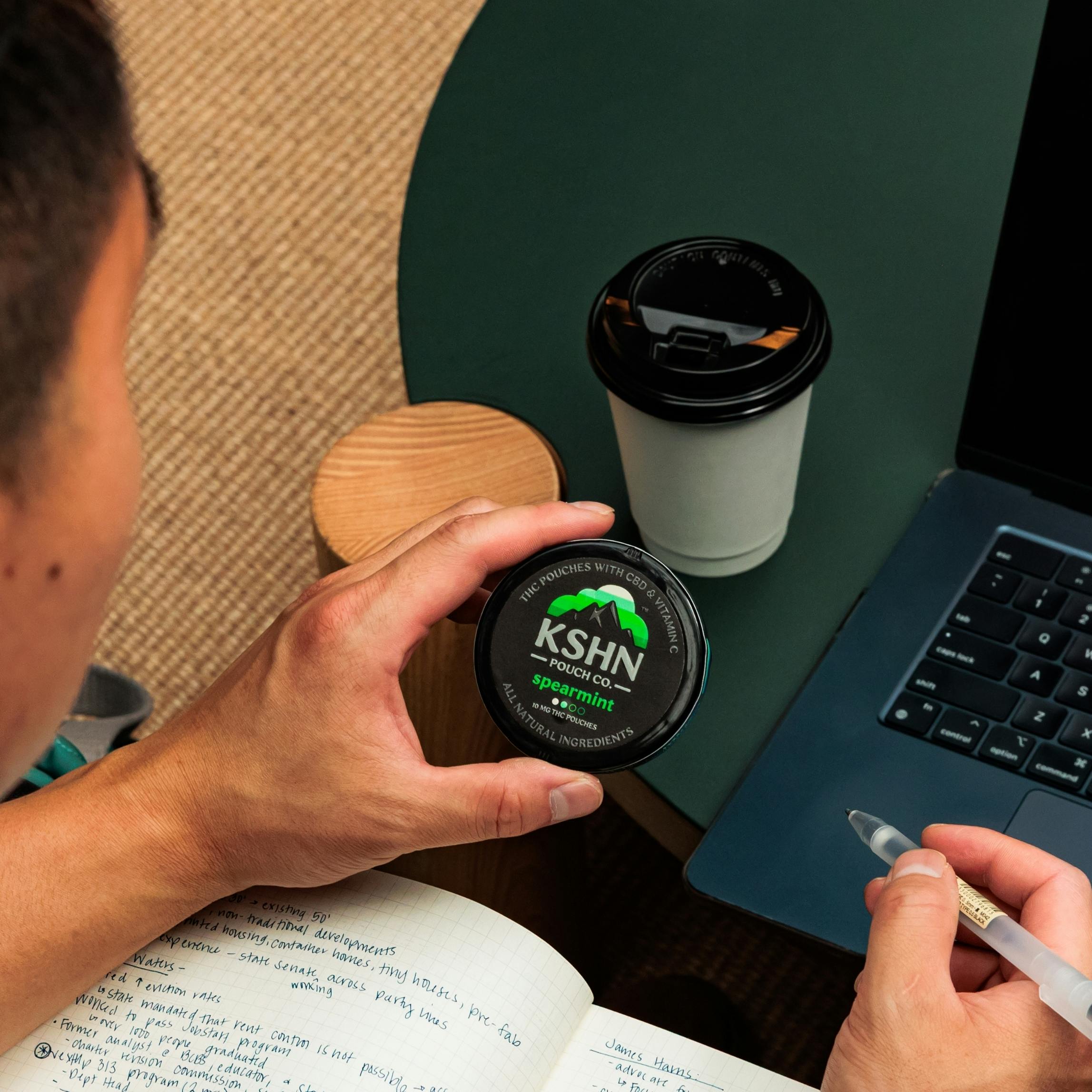 KSHN Pouch Co - Spearmint | KSHN 10mg THC Pouch [20ct] - 1