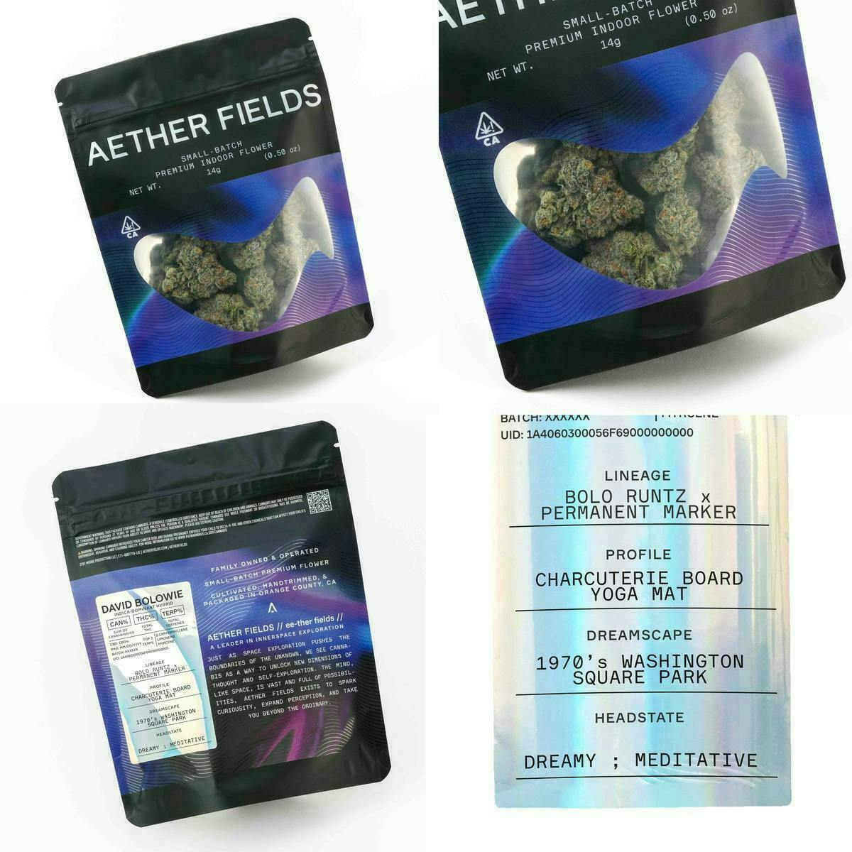 AETHER FIELDS - DAVID BOLOWIE | Indica | 14g Bigs - 1