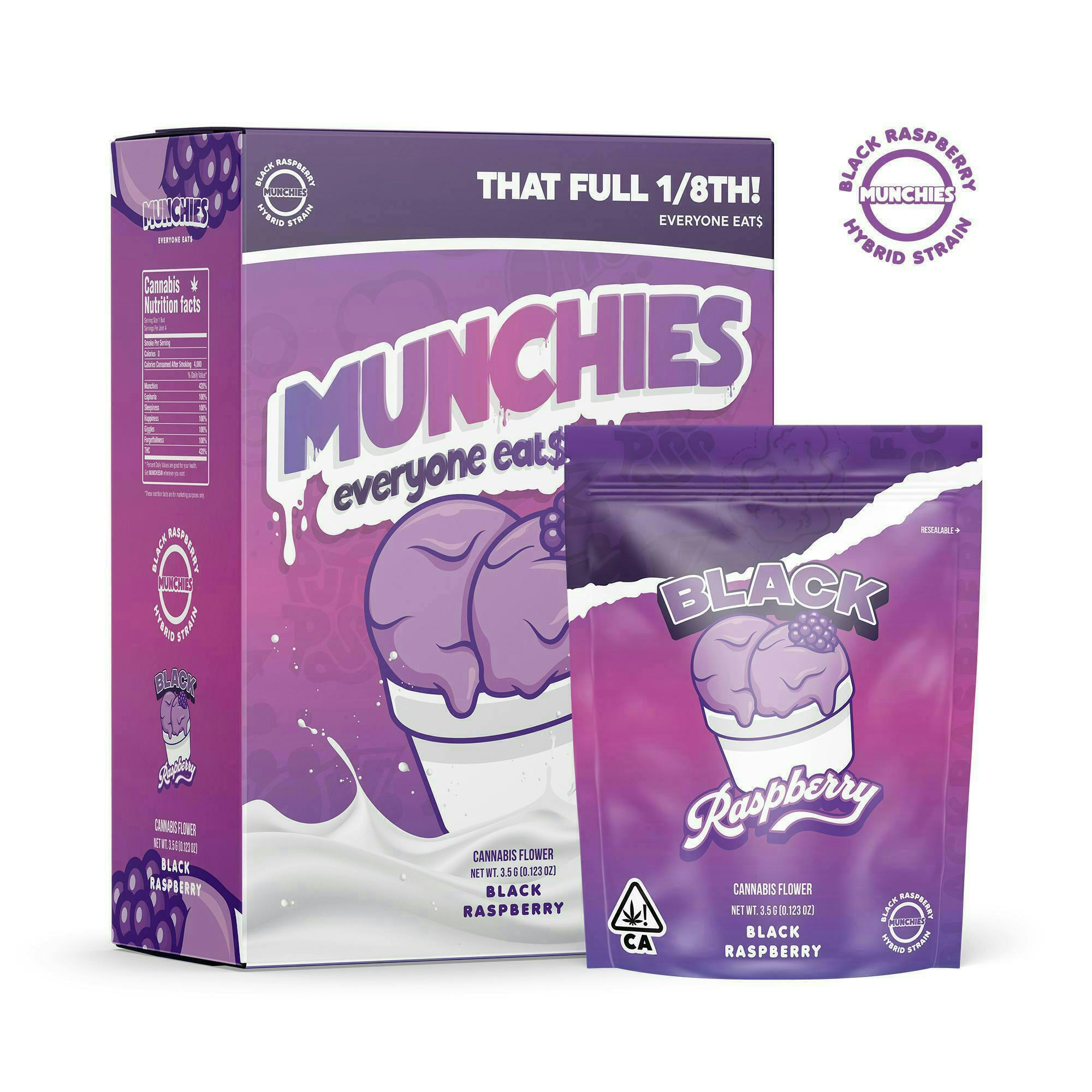 Munchies - Munchies | Black Raspberry Gelato | Big Buds | 14g - 1